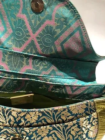2000s ETRO MILANO MULTI COLOUR ENAMELLED JEWELLED SHOULDER BAG