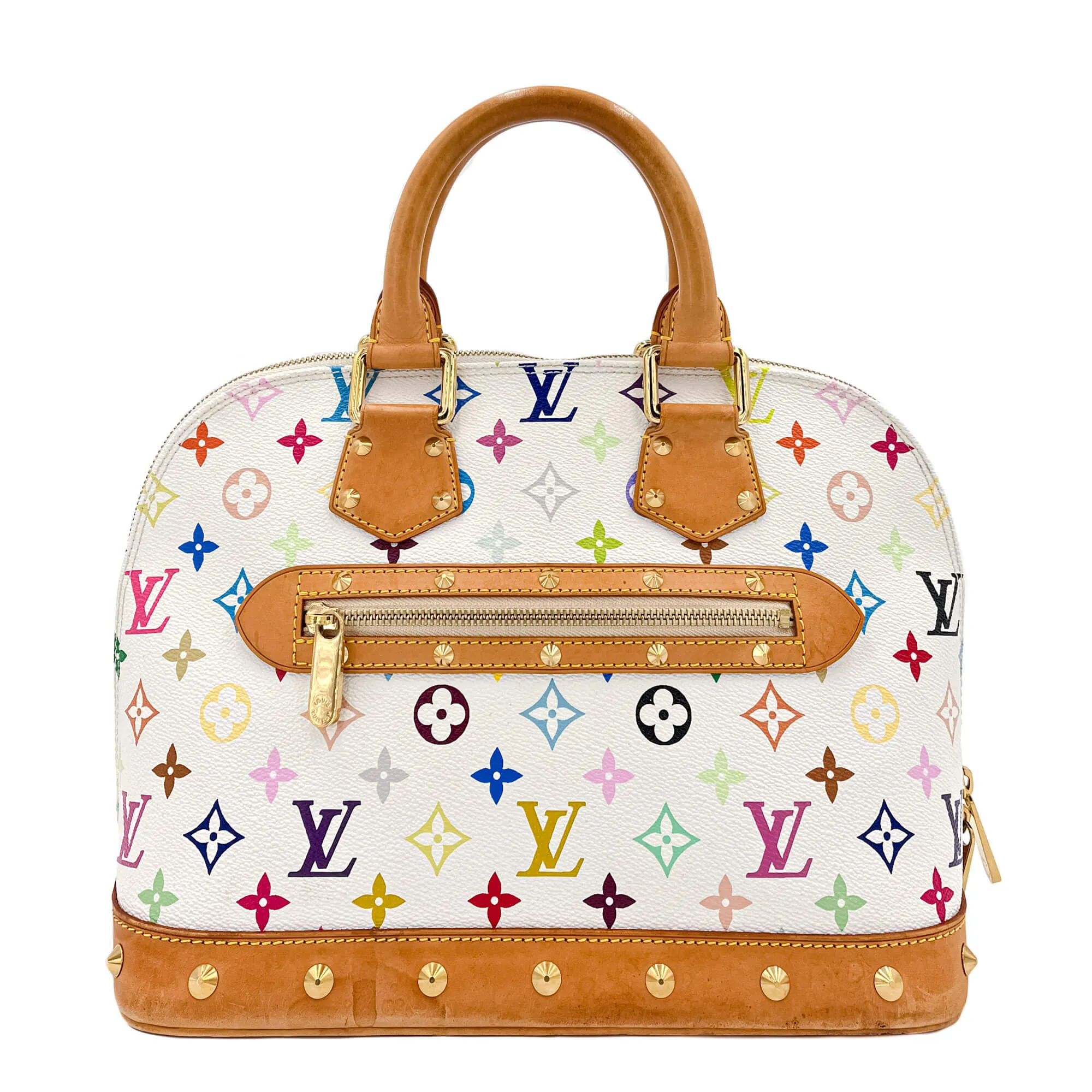 Alma PM Epi Leather Murakami White Bag