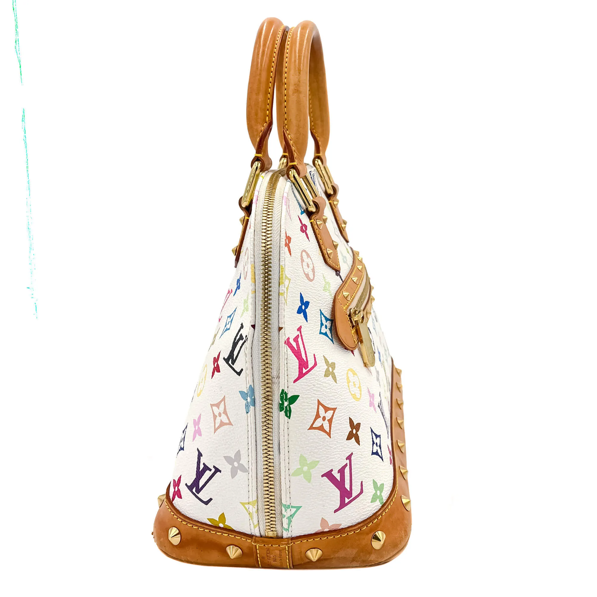 Alma PM Epi Leather Murakami White Bag