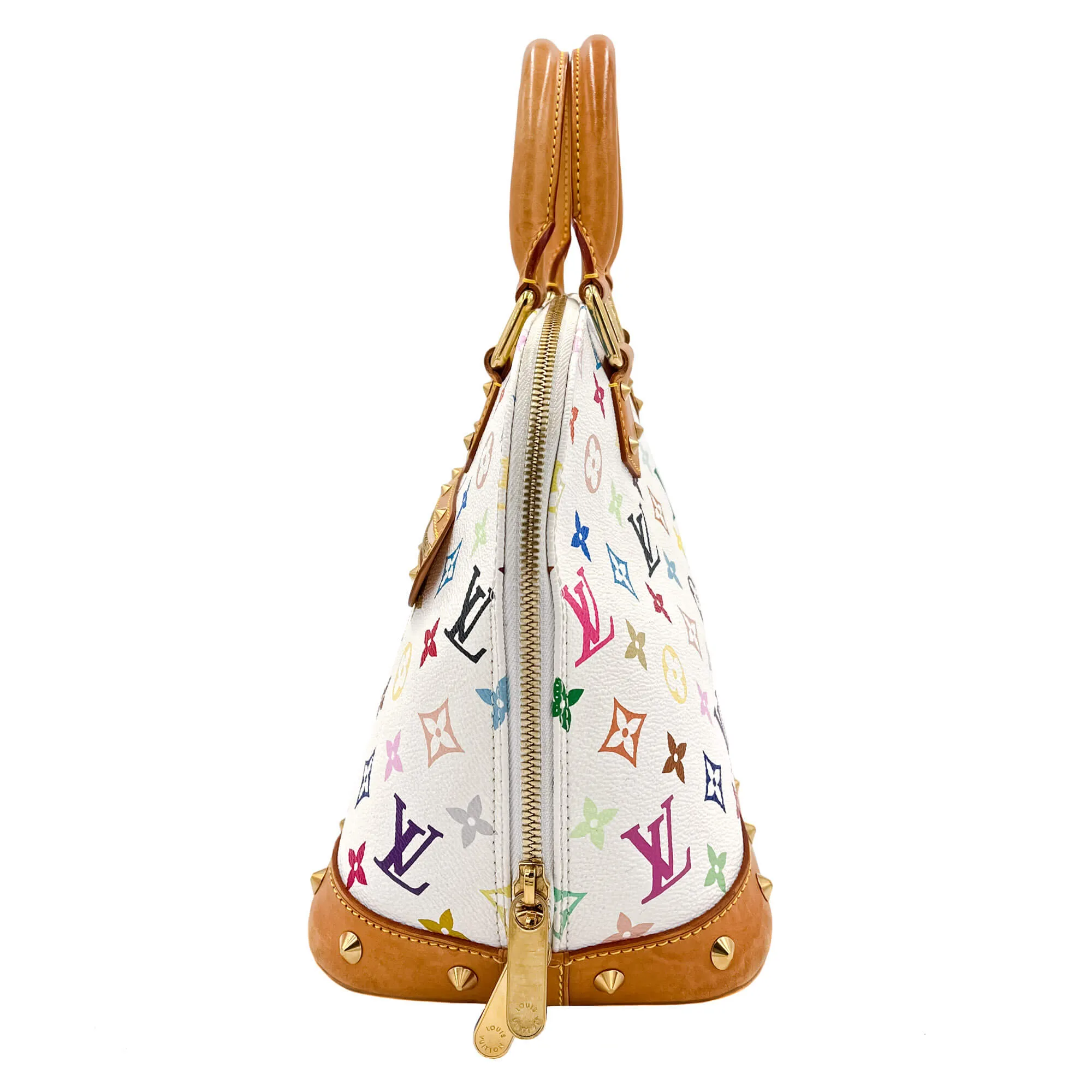Alma PM Epi Leather Murakami White Bag