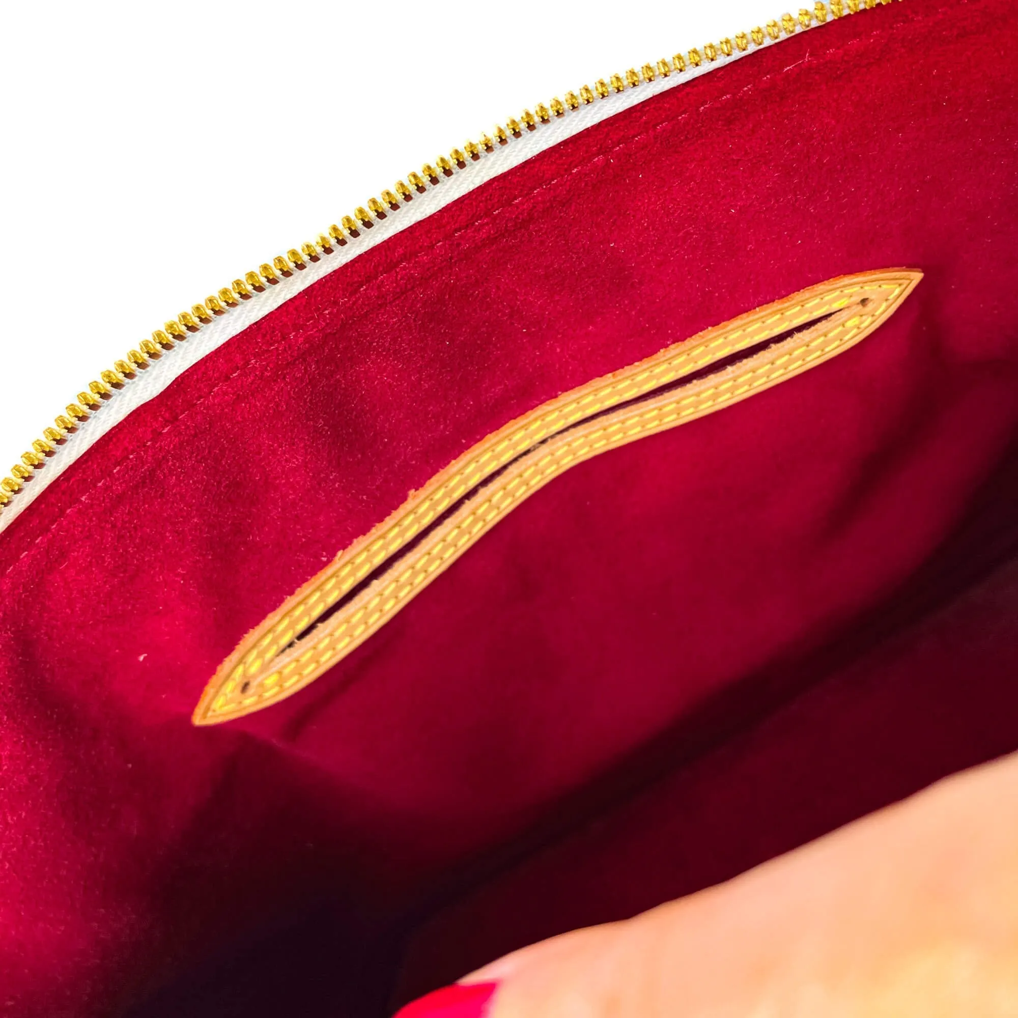 Alma PM Epi Leather Murakami White Bag