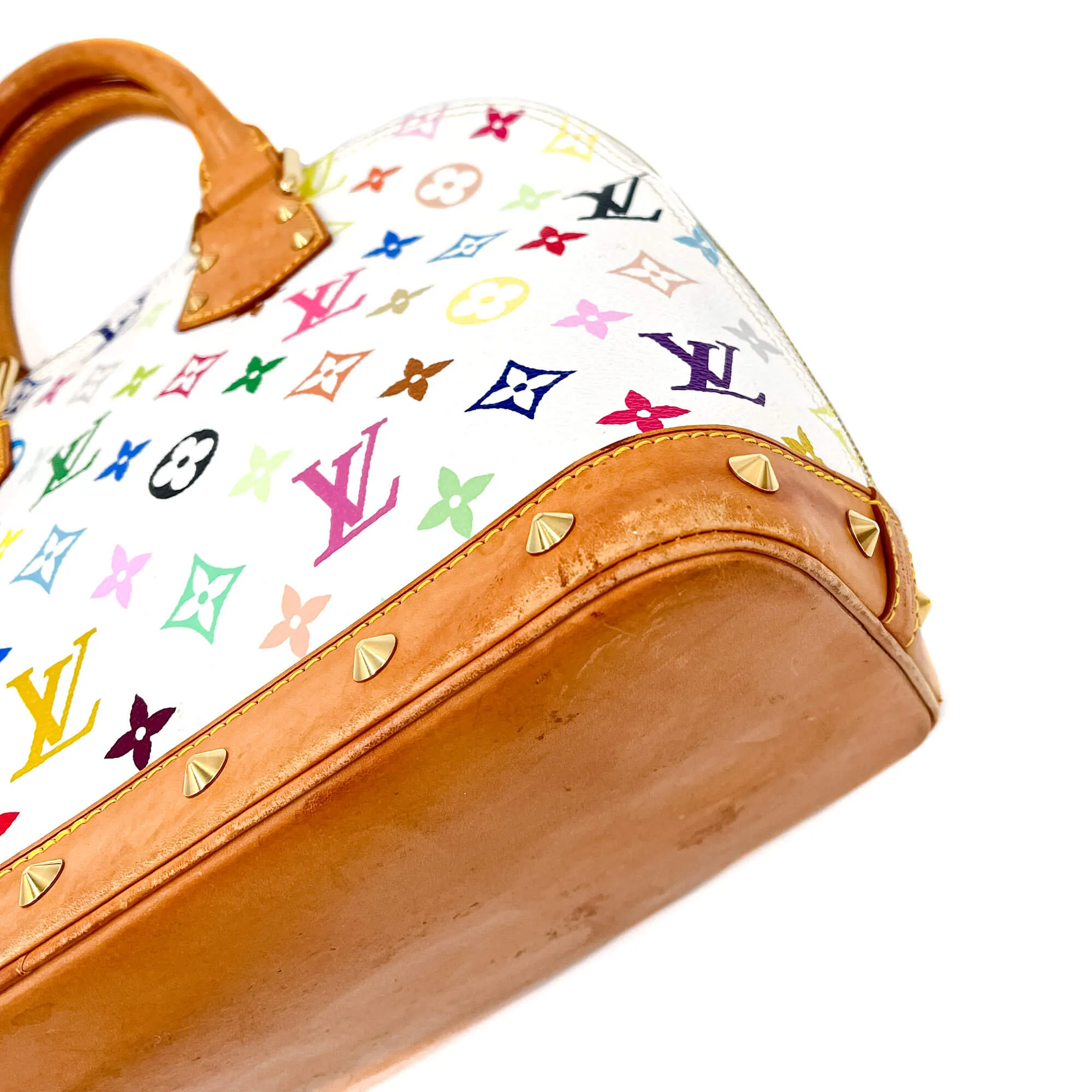 Alma PM Epi Leather Murakami White Bag