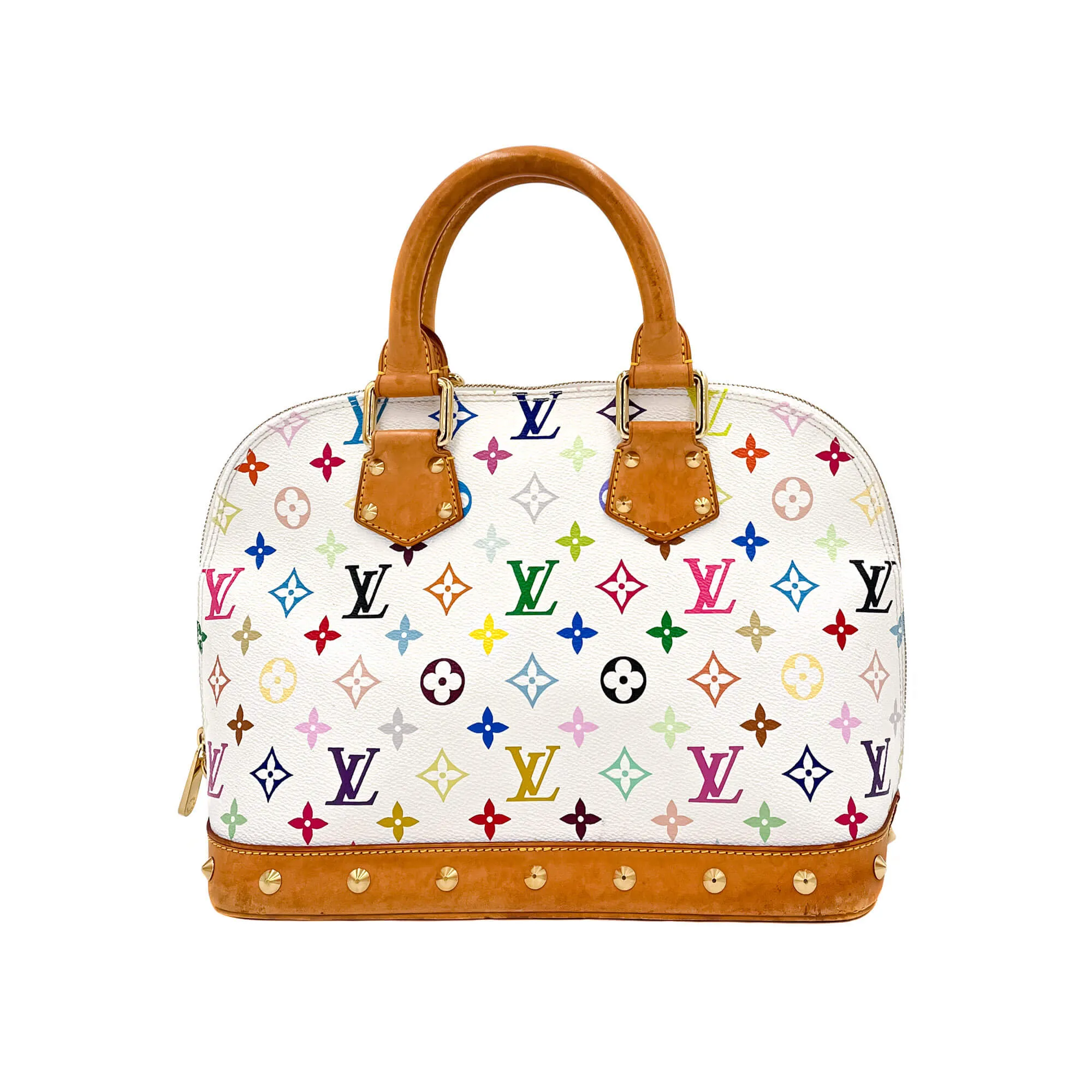 Alma PM Epi Leather Murakami White Bag