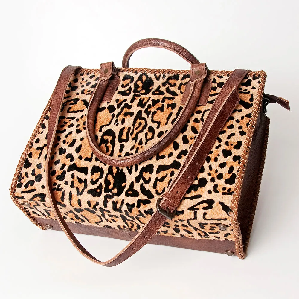 American Darling Briefcase Hair On Genuine Leather women bag western handbag purse