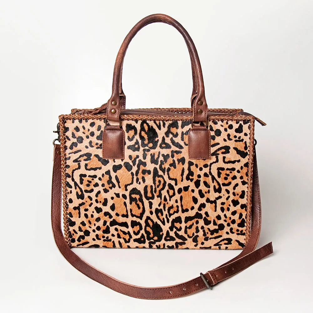 American Darling Briefcase Hair On Genuine Leather women bag western handbag purse