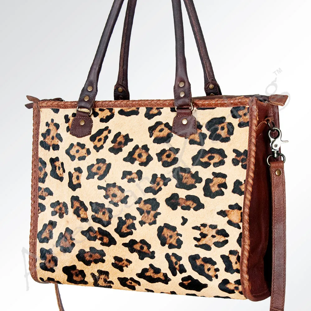 American Darling Briefcase Hair On Genuine Leather women bag western handbag purse