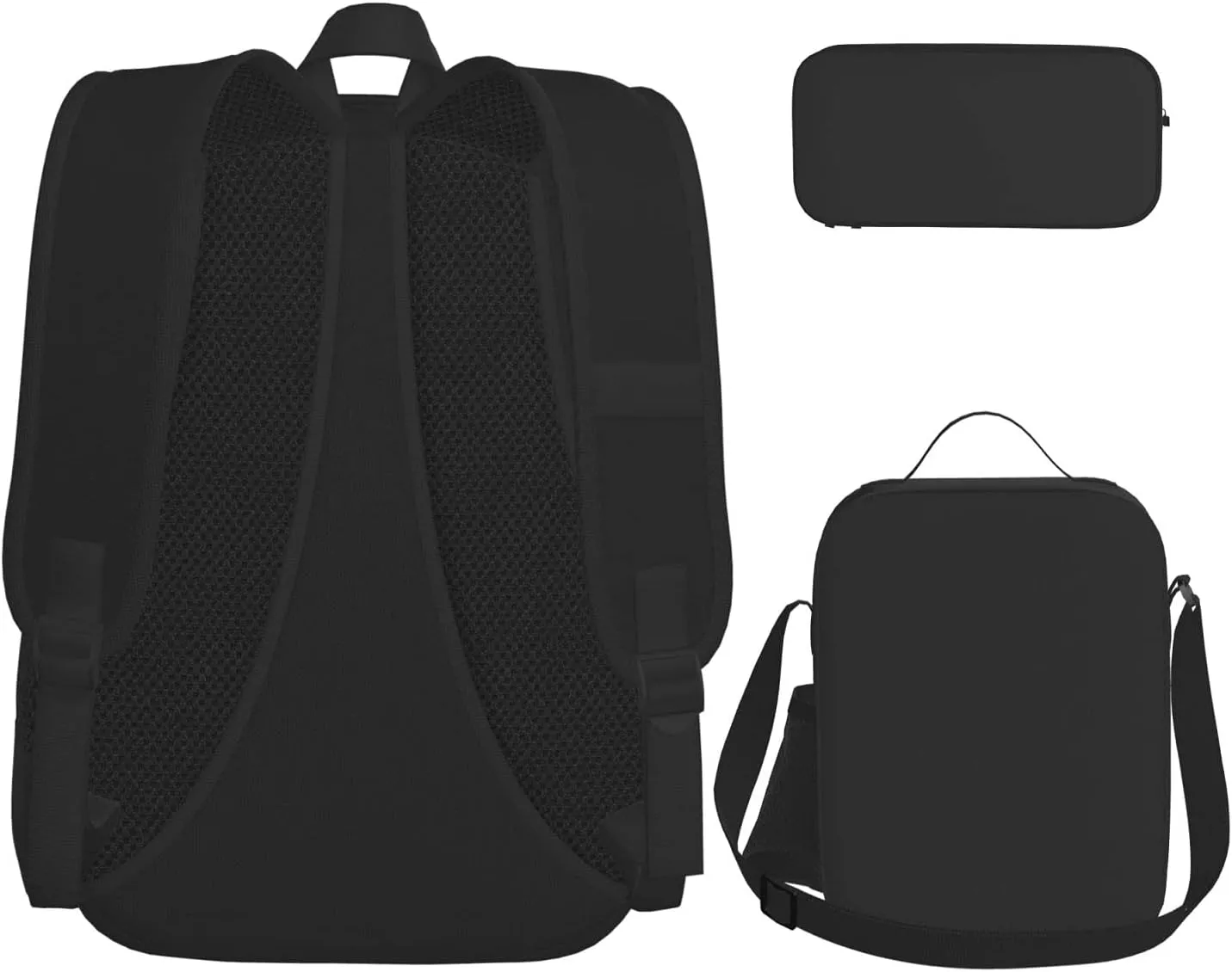 Backpack with Lunch Box and Pencil Case, Helix Mirage Multi Compartment Carry On Backpacks Waterproof Pencil Pouch Lightweight Daypack With Chest Strap for Men Women Travel Camping