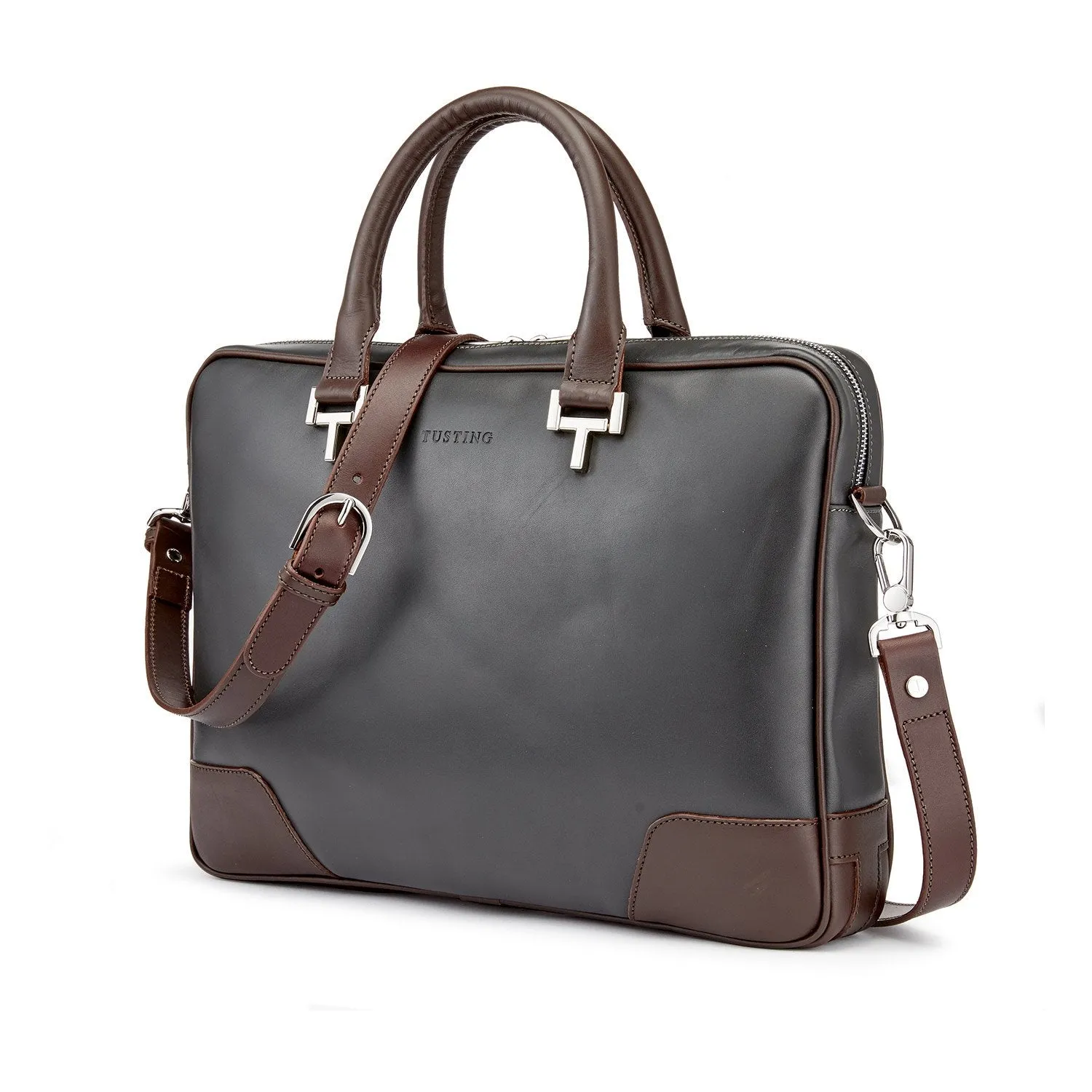 Bahrain | Tusting Mortimer Leather Brief Bag