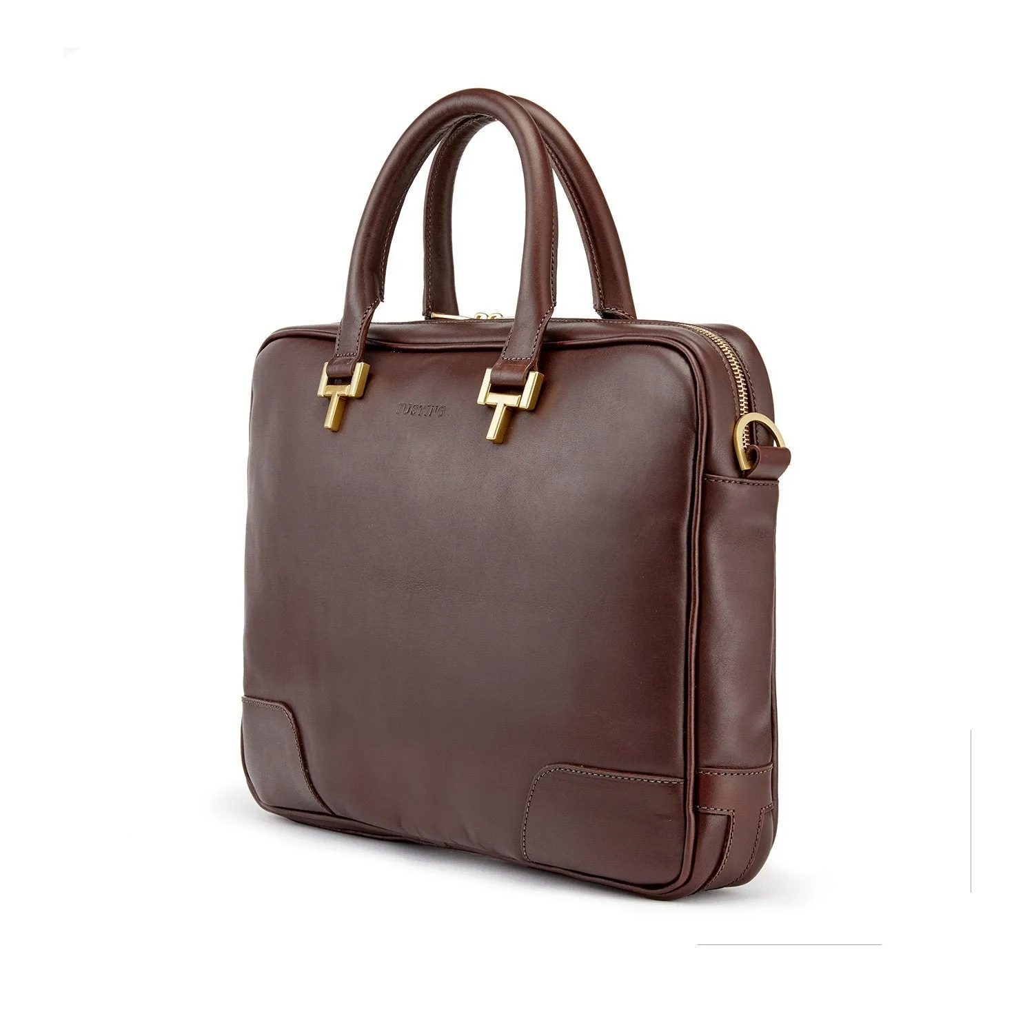 Bahrain | Tusting Mortimer Leather Brief Bag