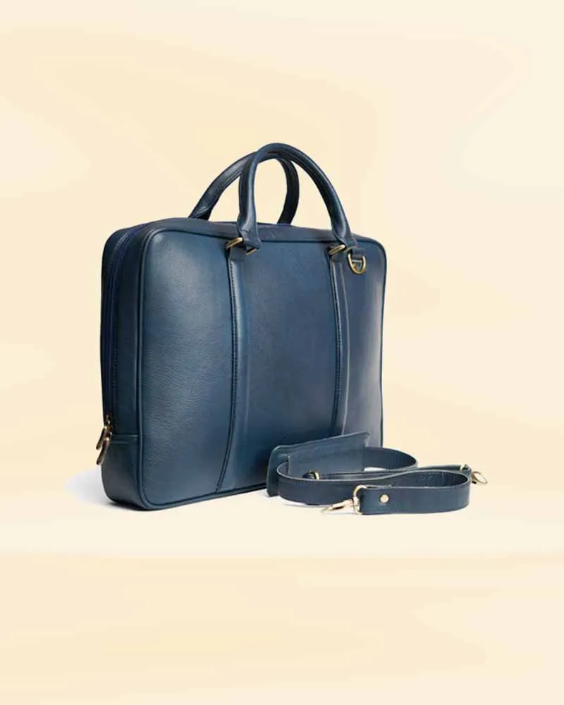 Blue Horizon Laptop leather Bag