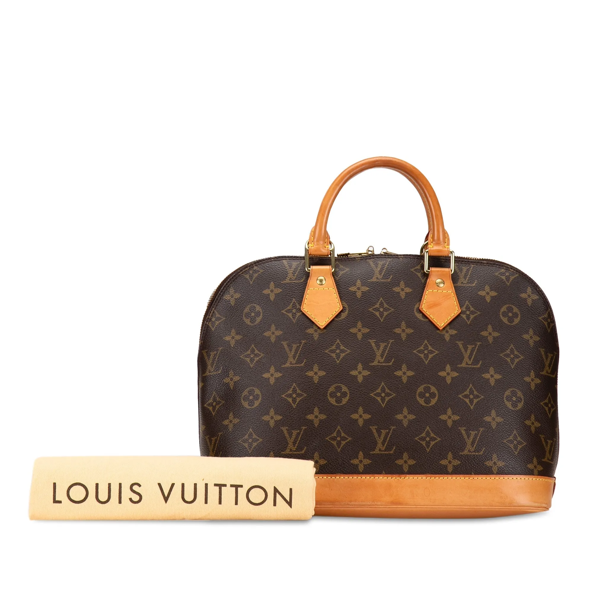 Brown Louis Vuitton Monogram Alma PM HandBag