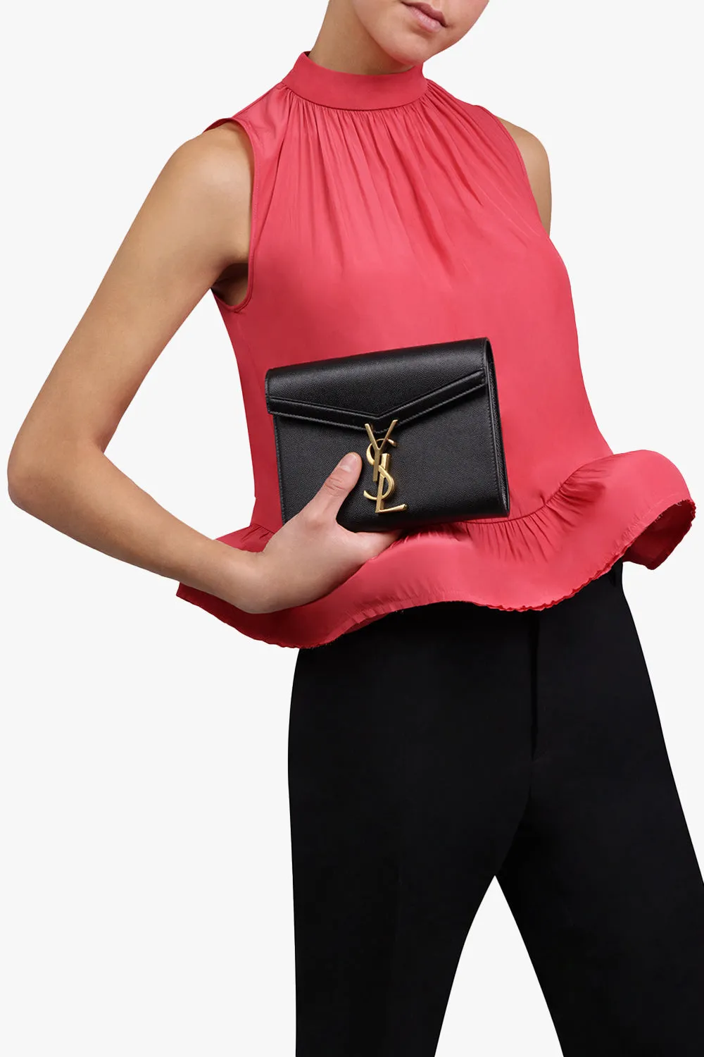 CASSANDRA WALLET ON CHAIN | BLACK/GOLD