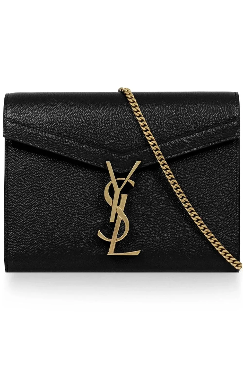 CASSANDRA WALLET ON CHAIN | BLACK/GOLD