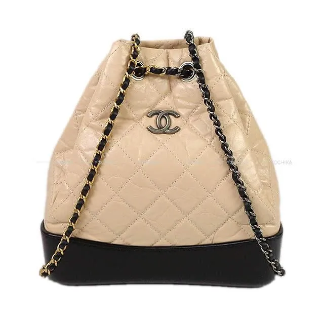 Chanel 2017 Gabrielle Backpack Beige