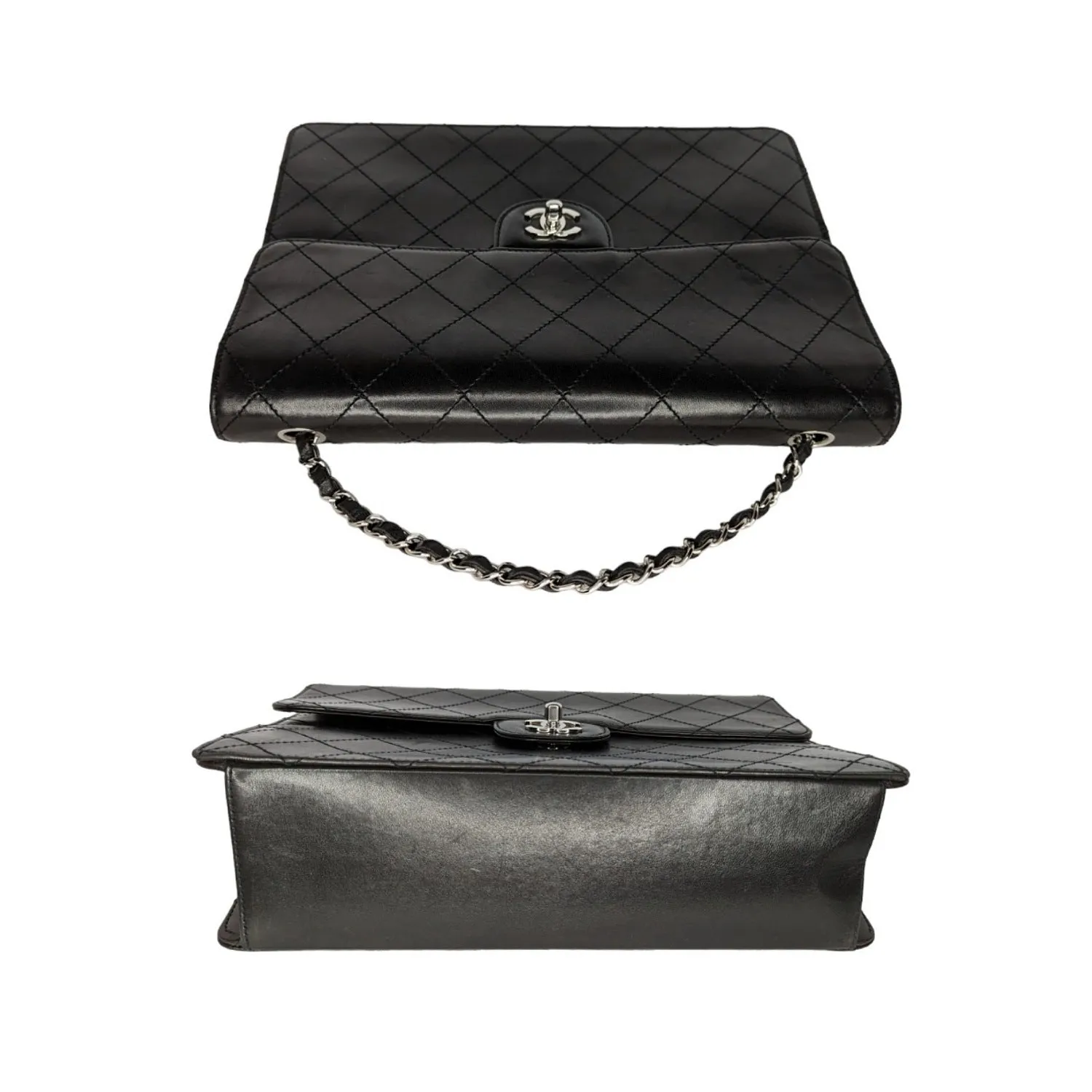 Chanel Bag Vintage Square Classic Single Flap Bag Lambskin