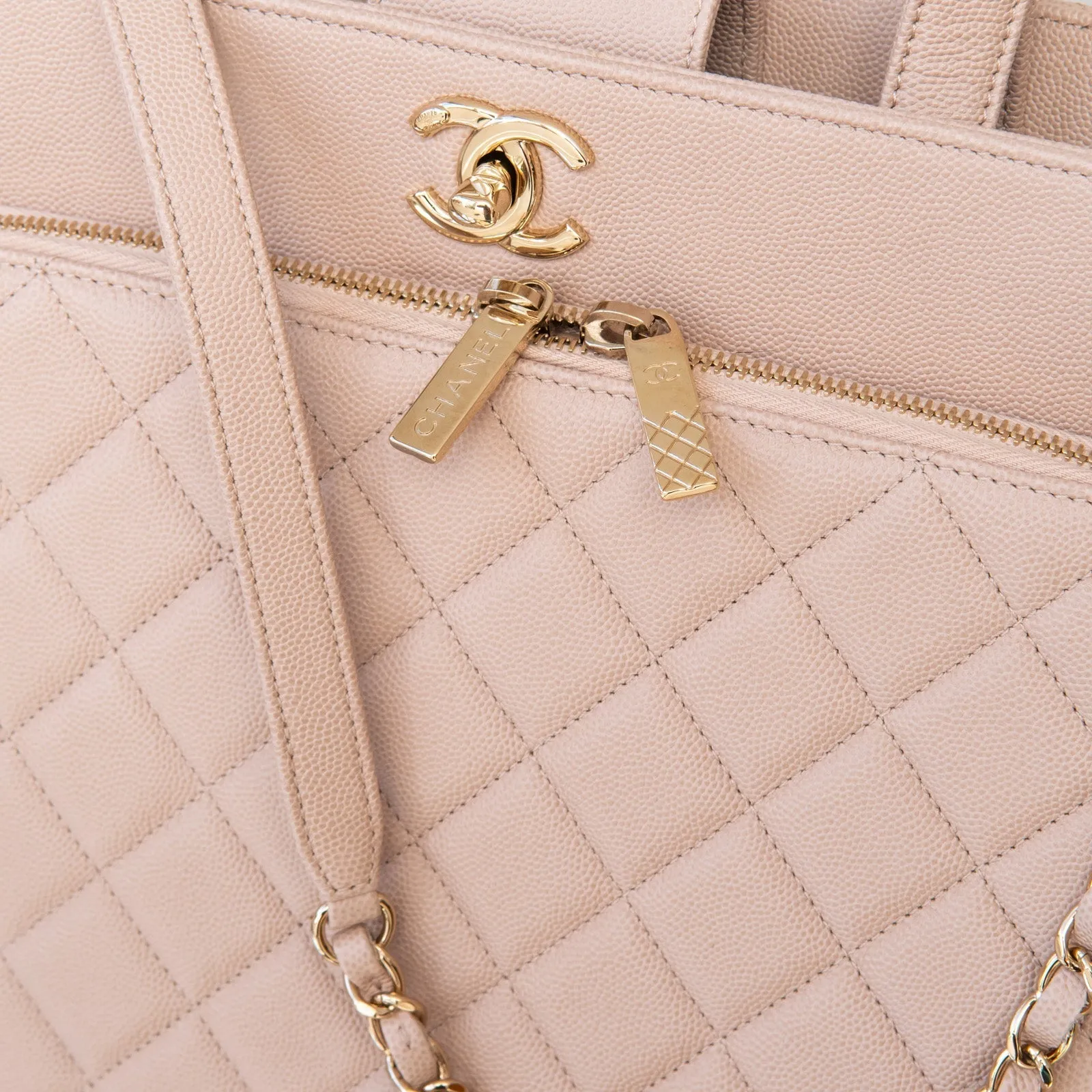 Chanel Beige  Large Business Affinity Tote Bag