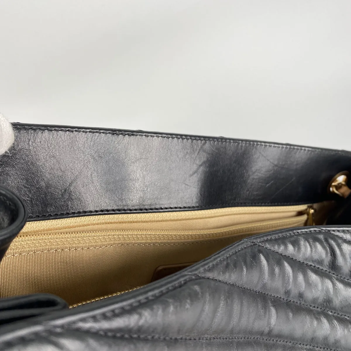 Chanel Chevron Gabrielle Tote Black