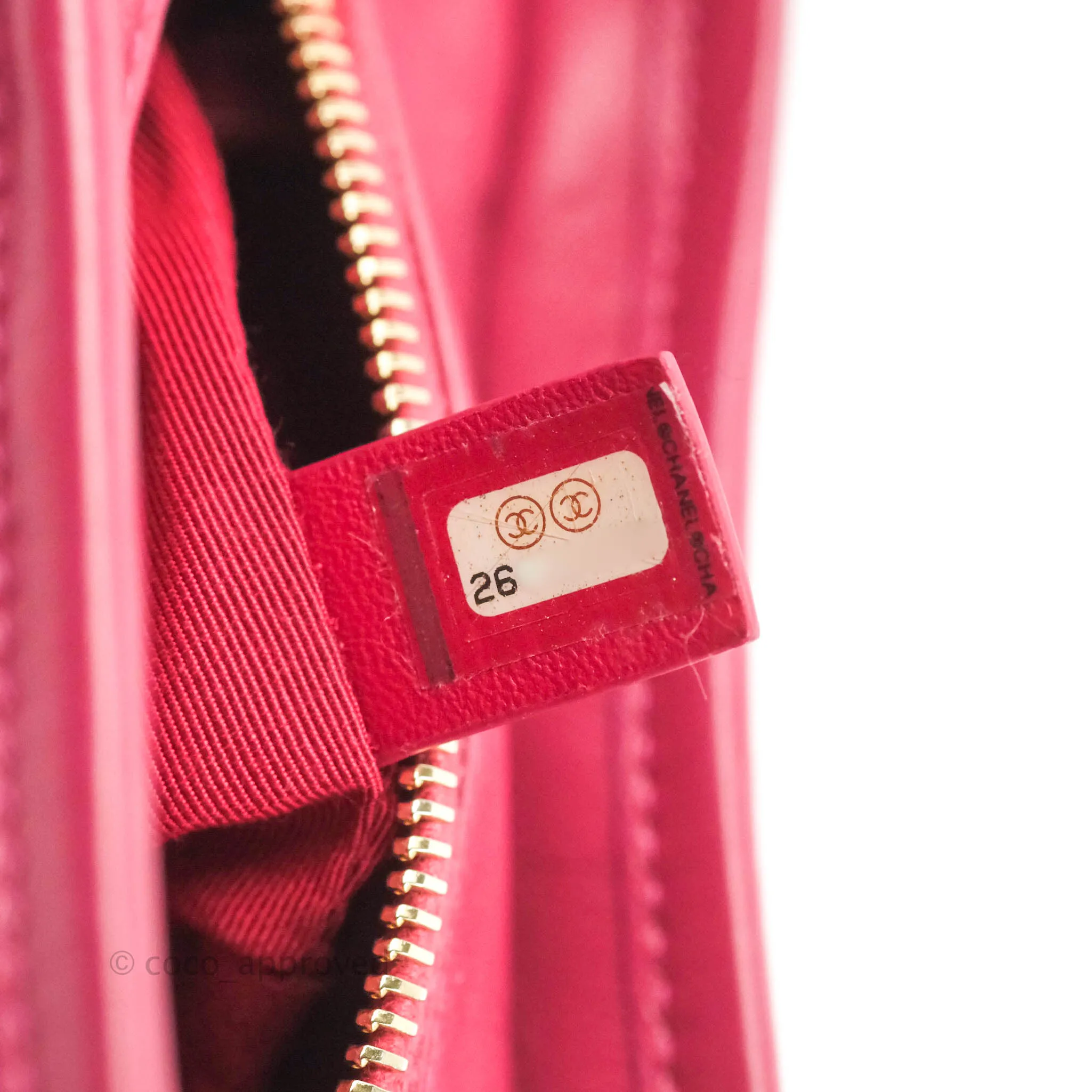 Chanel Chevron Small Gabrielle Hobo Dark Pink Calfskin Mixed Hardware