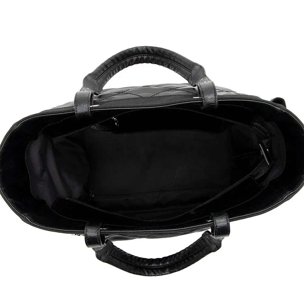 Chanel Coated Canvas Paris Biarritz Large Tote (SHF-14997)
