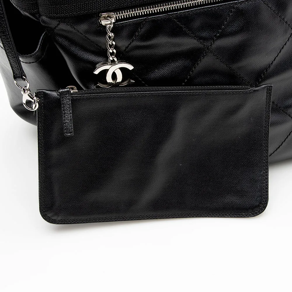 Chanel Coated Canvas Paris Biarritz Large Tote (SHF-14997)
