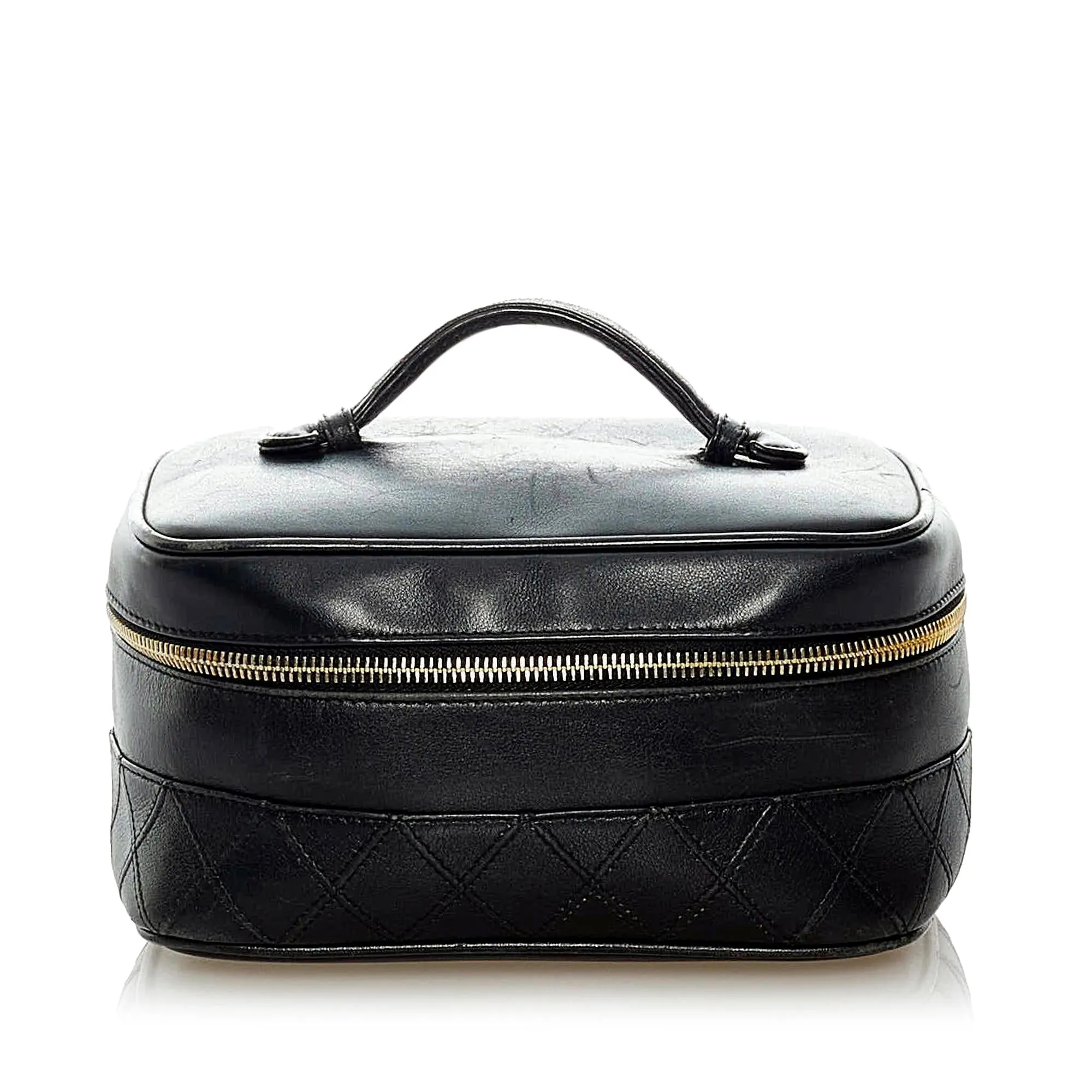 Chanel Matelasse Lambskin Leather Vanity Bag (SHG-32648)