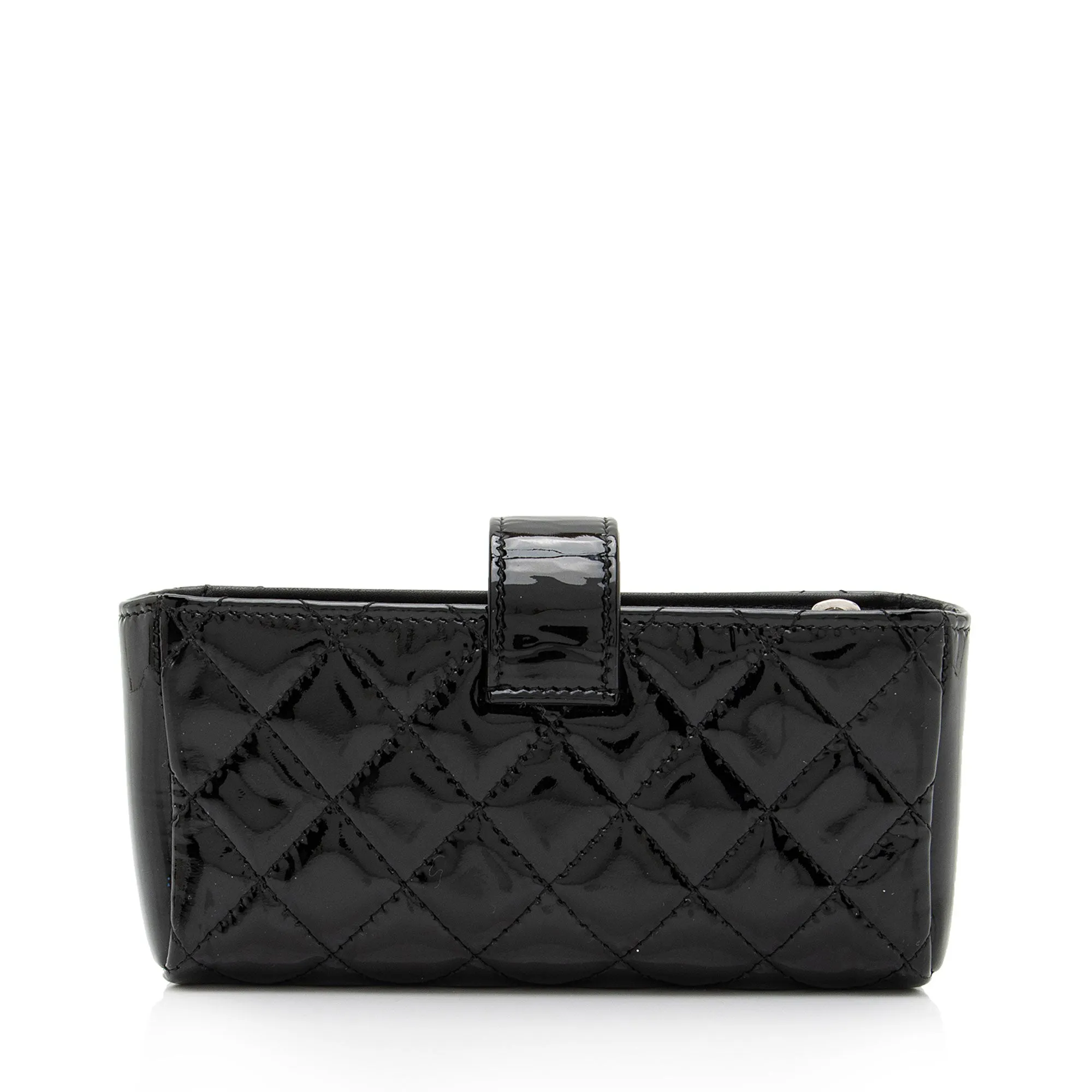 Chanel Patent Leather CC O-Mini Phone Clutch (SHF-VW0S2O)