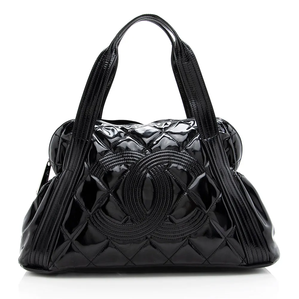 Chanel Patent Vinyl Paris-Shanghai CC Shopping Tote (SHF-18793)