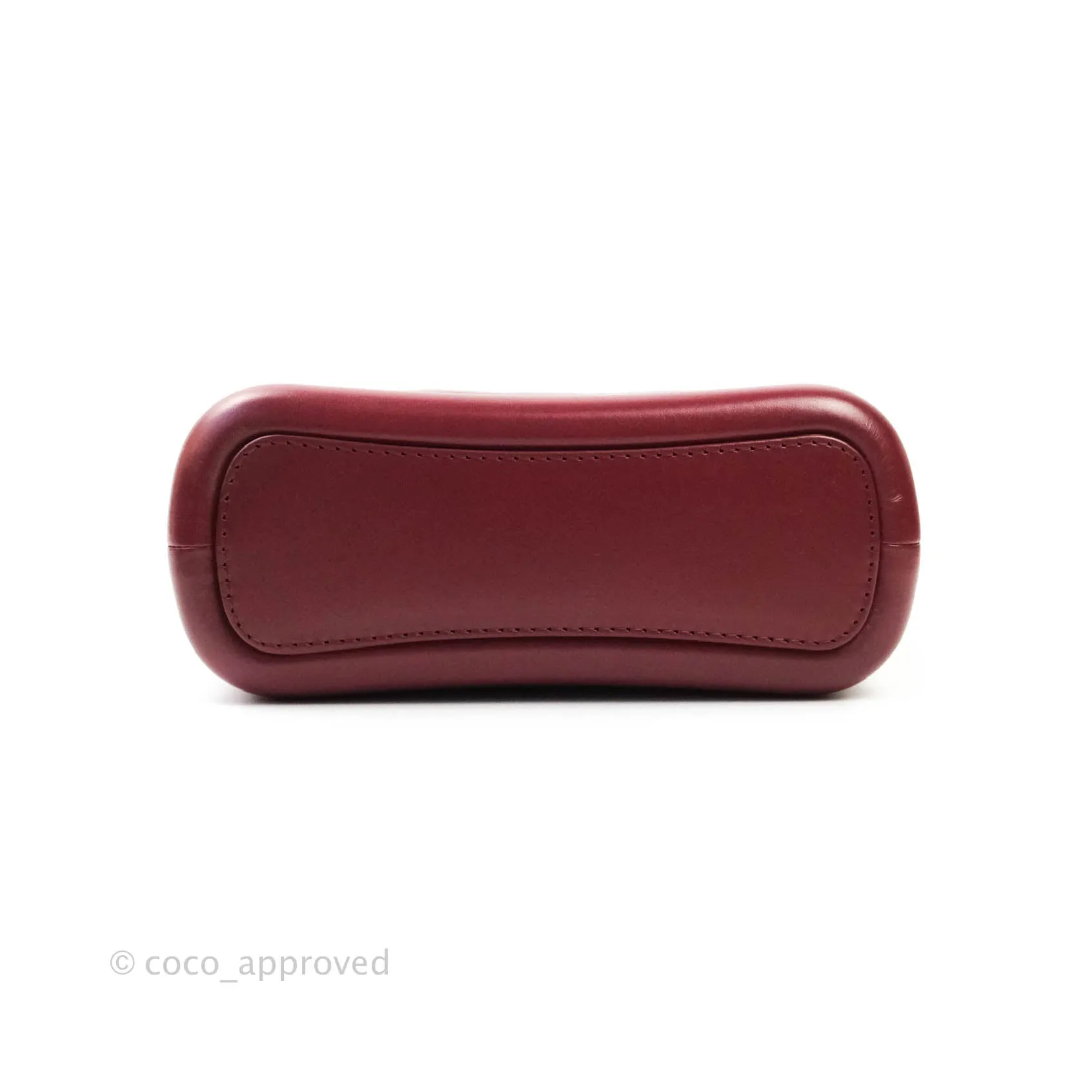Chanel Quilted Small Gabrielle Hobo Dark Red Calfskin Mixed Hardware