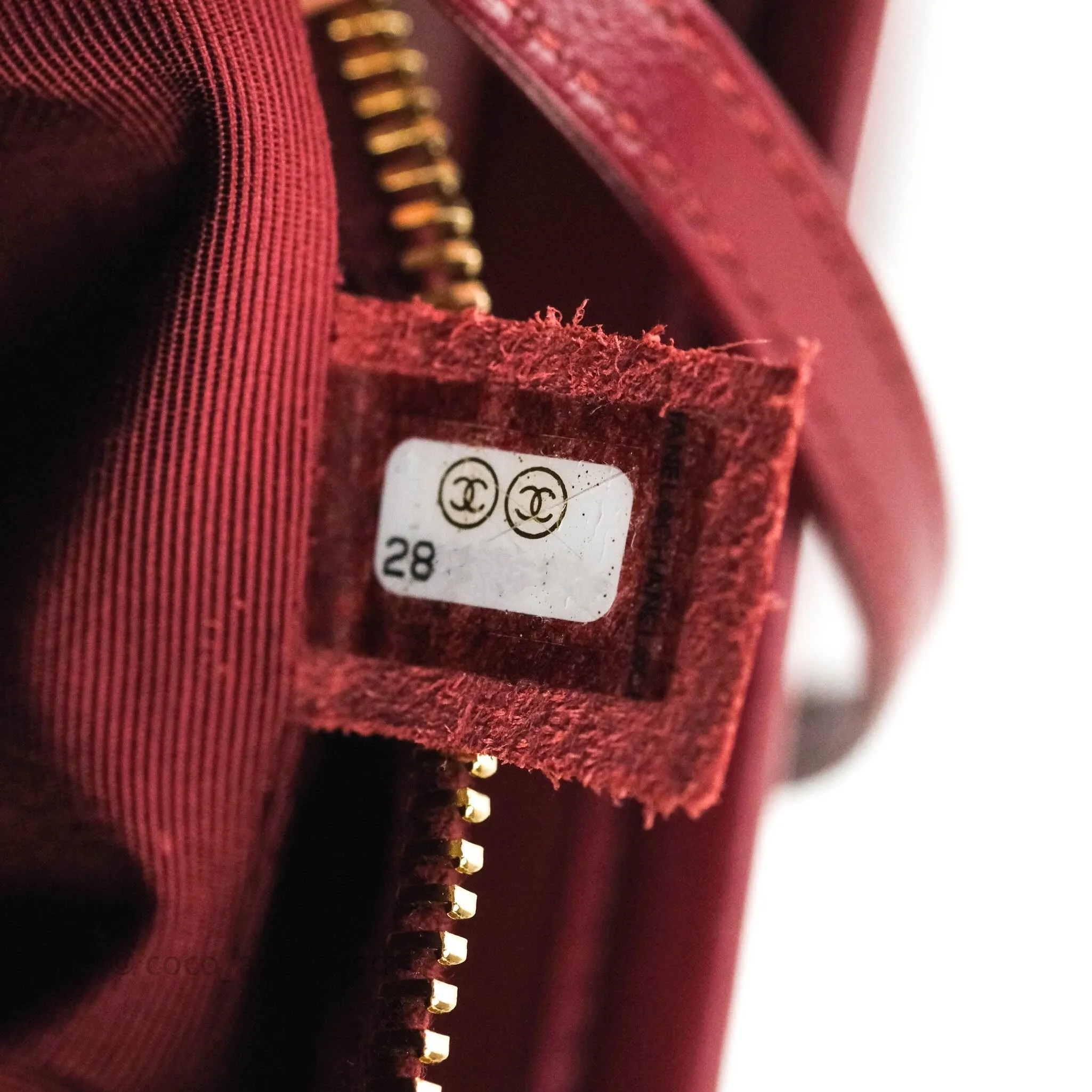 Chanel Quilted Small Gabrielle Hobo Dark Red Calfskin Mixed Hardware