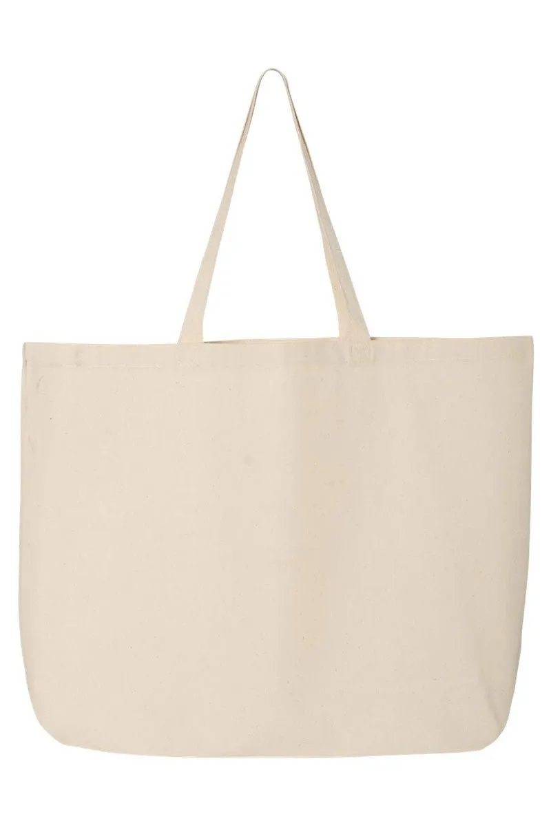 Checkered Trust In The Lord Canvas Jumbo Tote