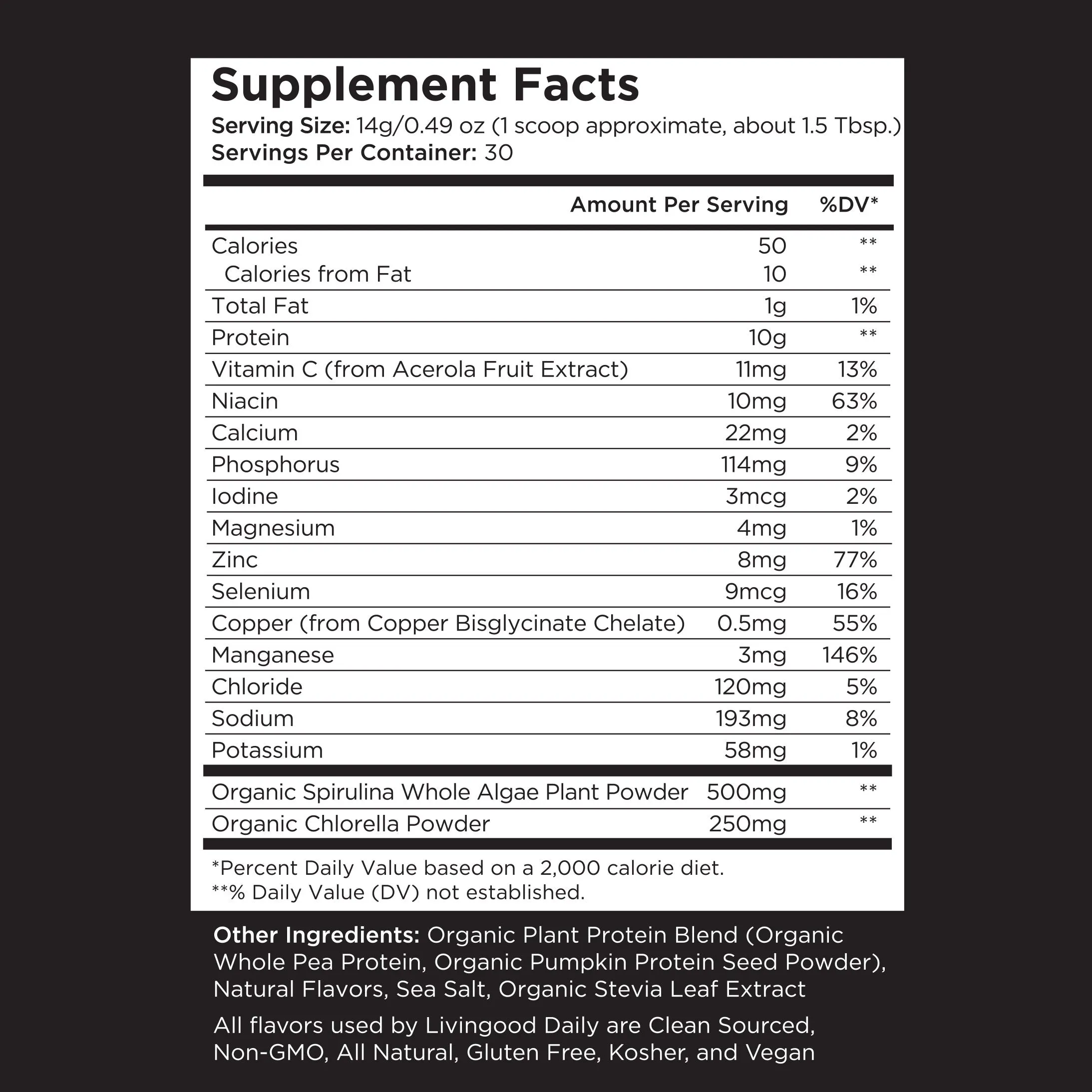 CLEARANCE DEAL! Livingood Daily Plant Collagen   Greens (Vanilla)