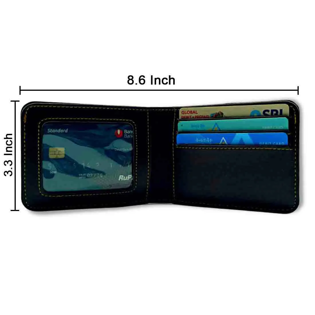 Customized Wallet for Men Faux Leather Gents Purse - Add Name