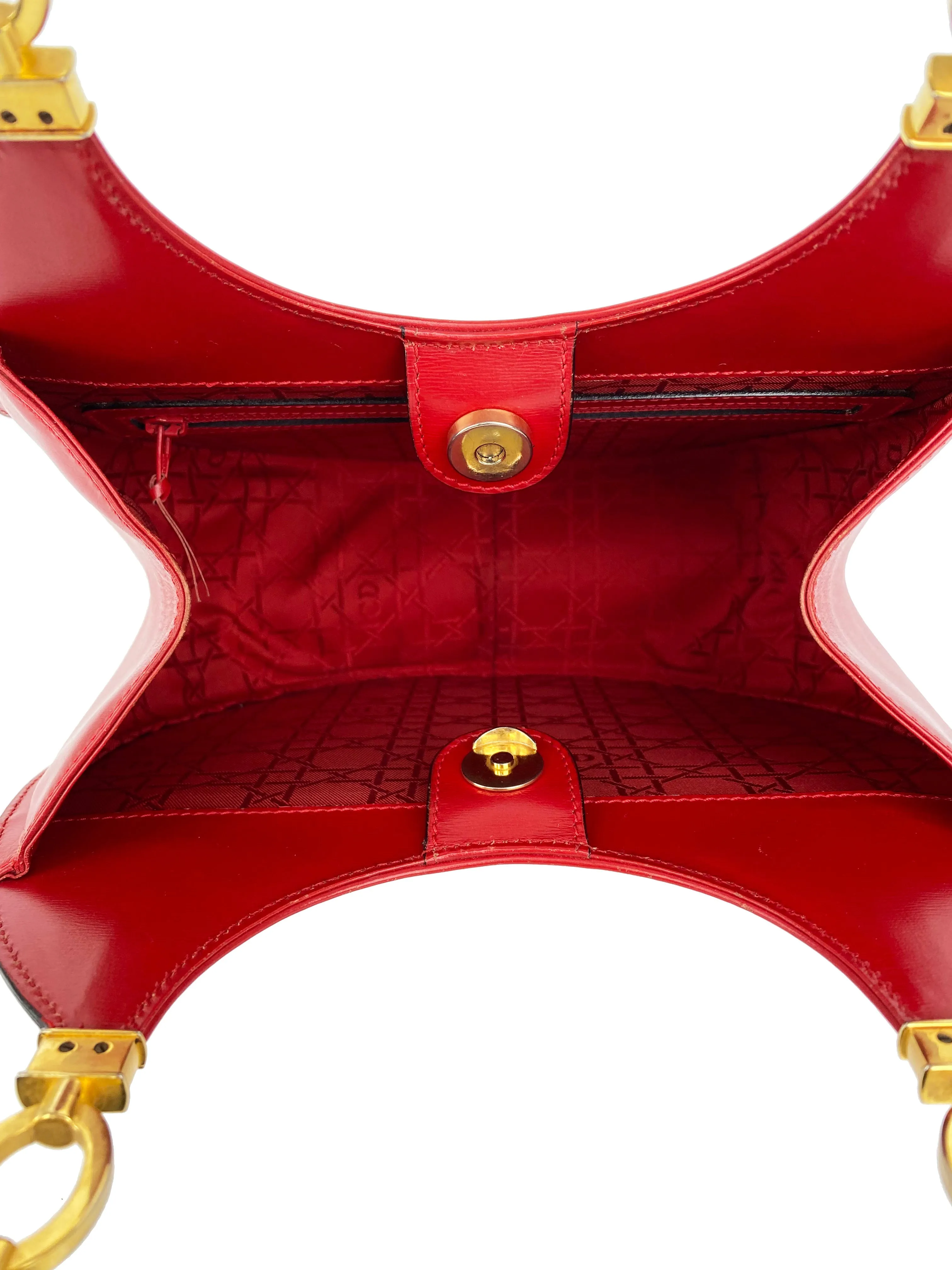 Dior Red Vintage Shoulder Bag