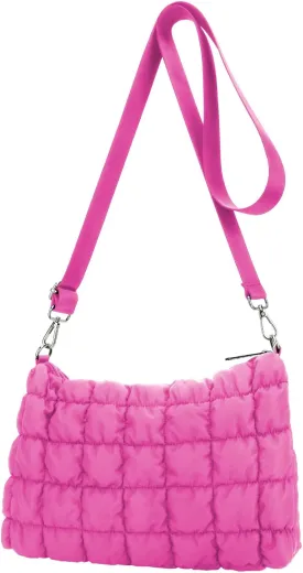 E-Tree Quilted Crossbody Bags for Women Men, Puffer Handbag Purse with Shoulder Strap