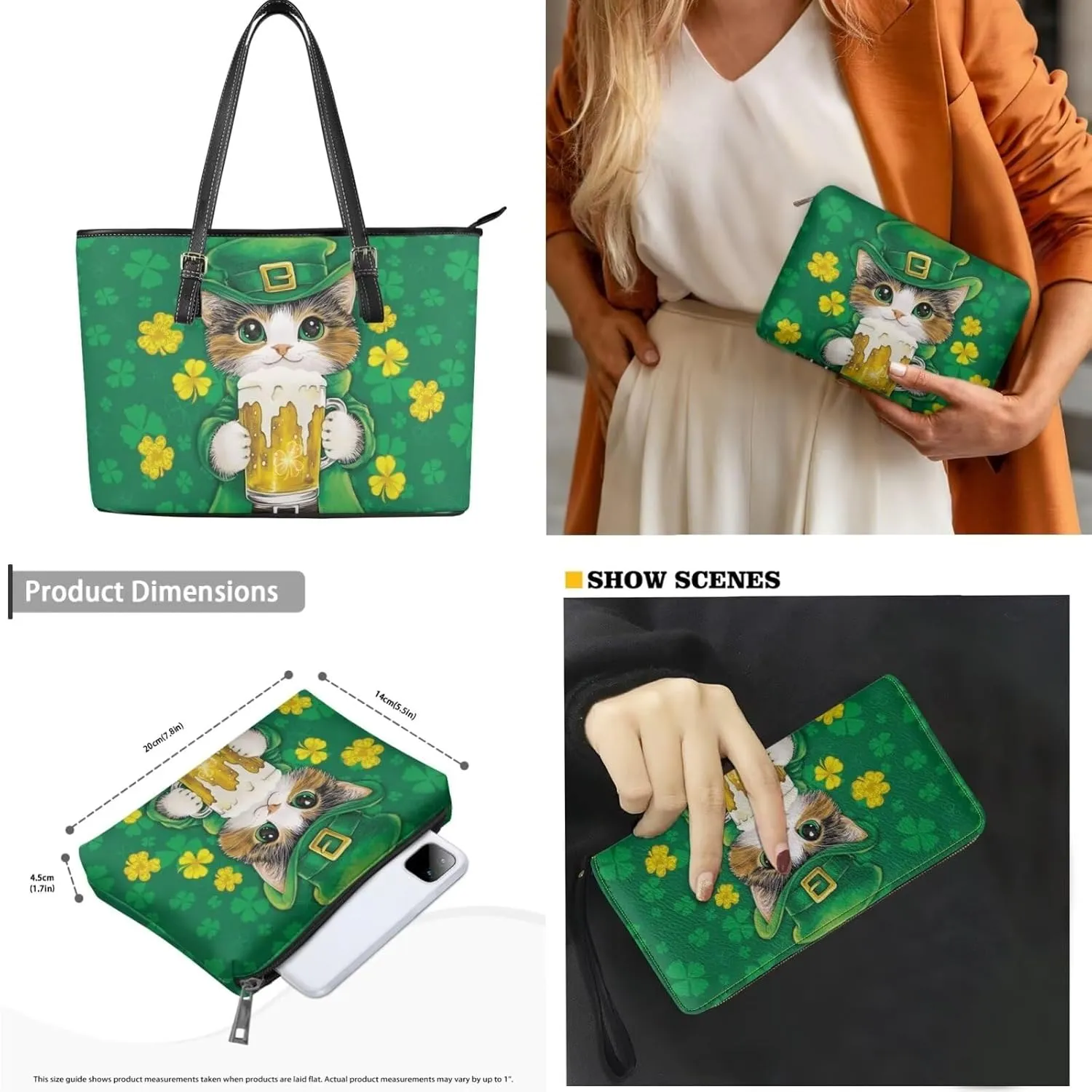 Fashion Handbags for Women Shoulder Bags Tote Satchel Hobo 3pcs