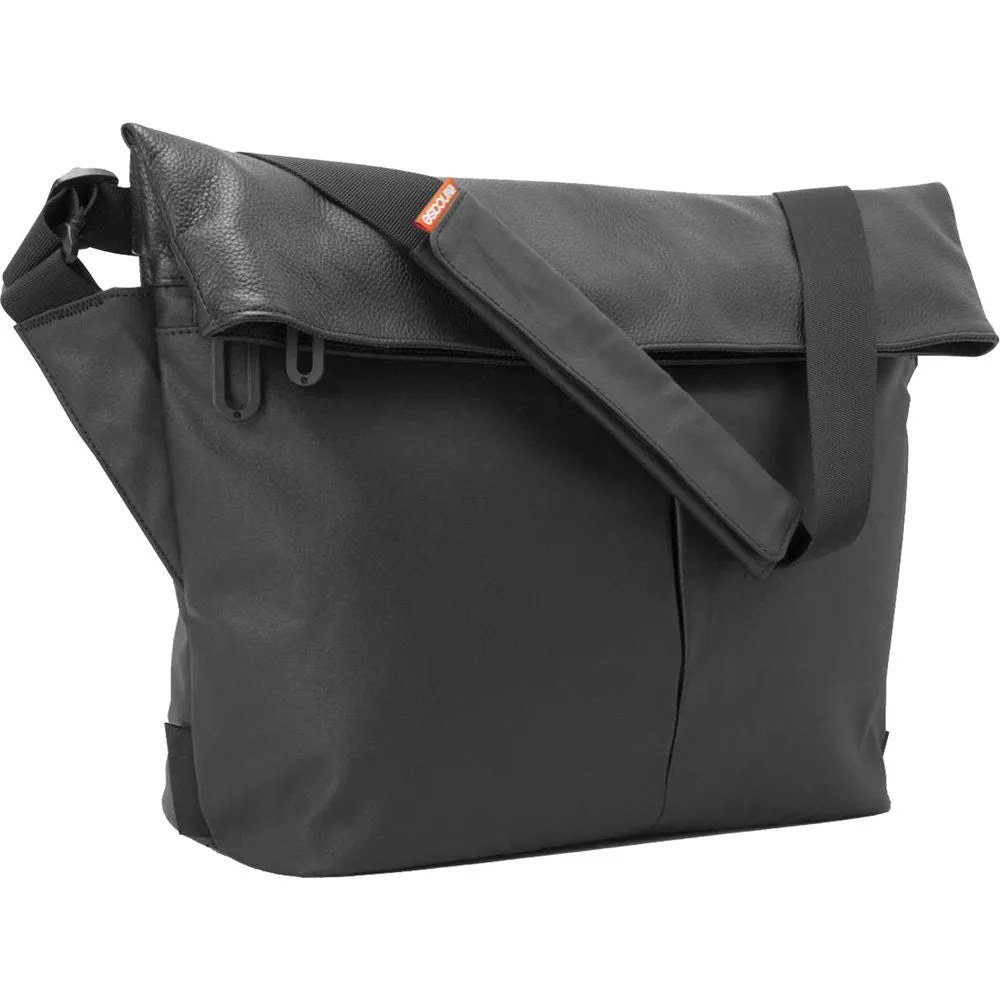 INCASE CANVAS & LEATHER MINI MESSENGER // BLACK