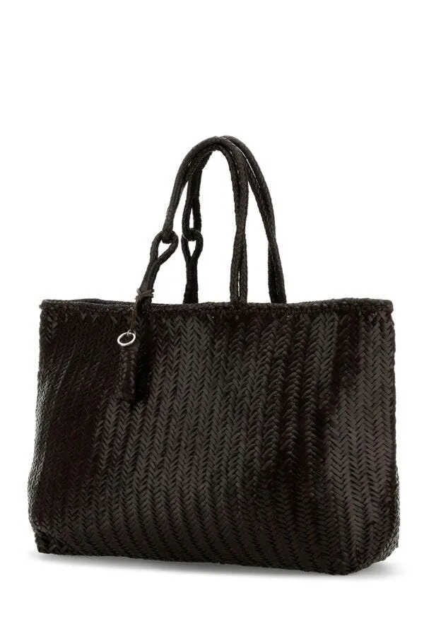 Lemaire Women Brown Leather Xl Shopping Bag