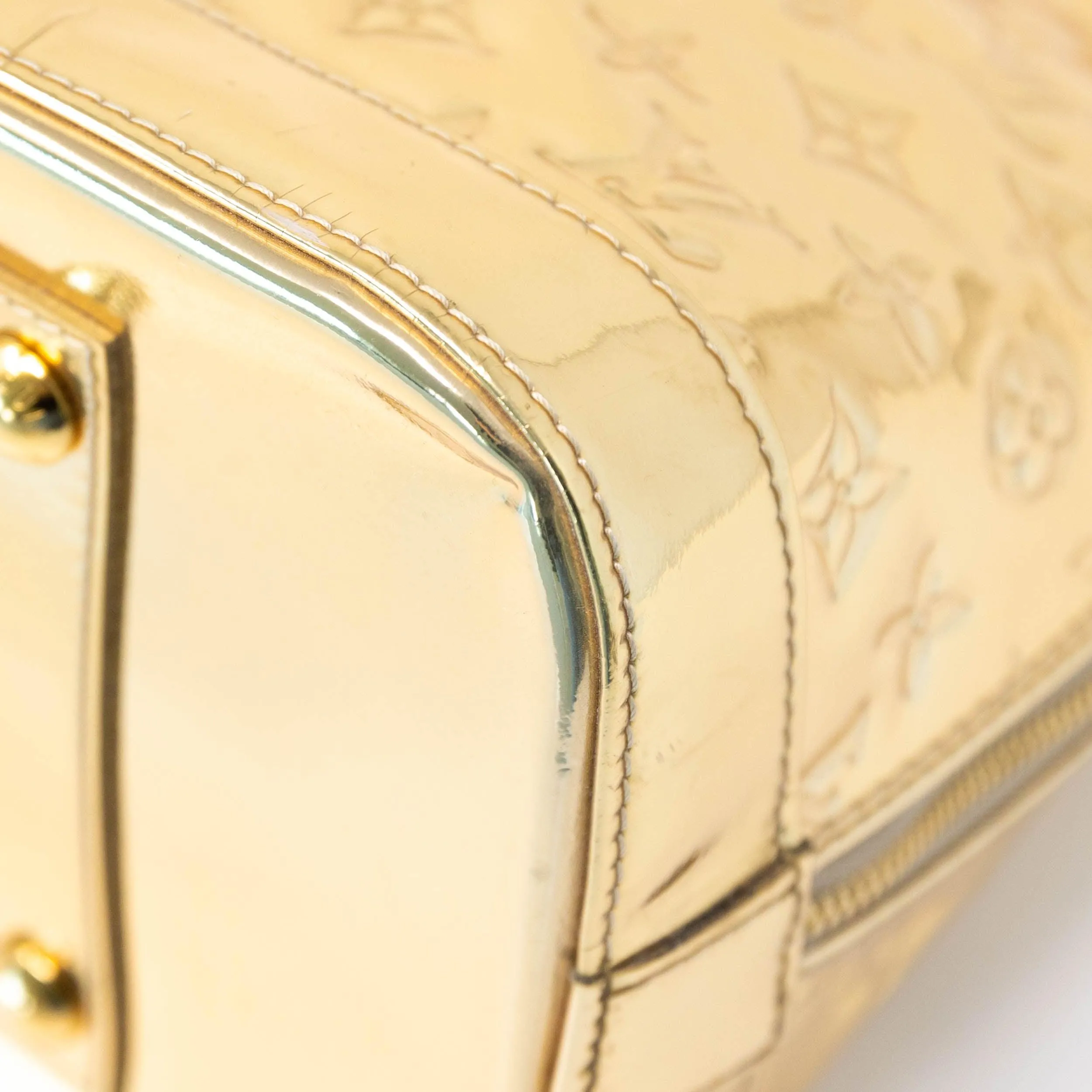Louis Vuitton Gold Monogram Miroir Alma GM