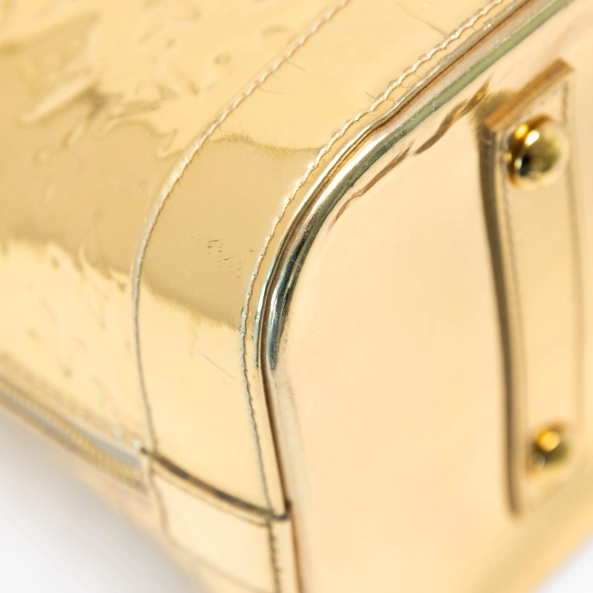 Louis Vuitton Gold Monogram Miroir Alma GM