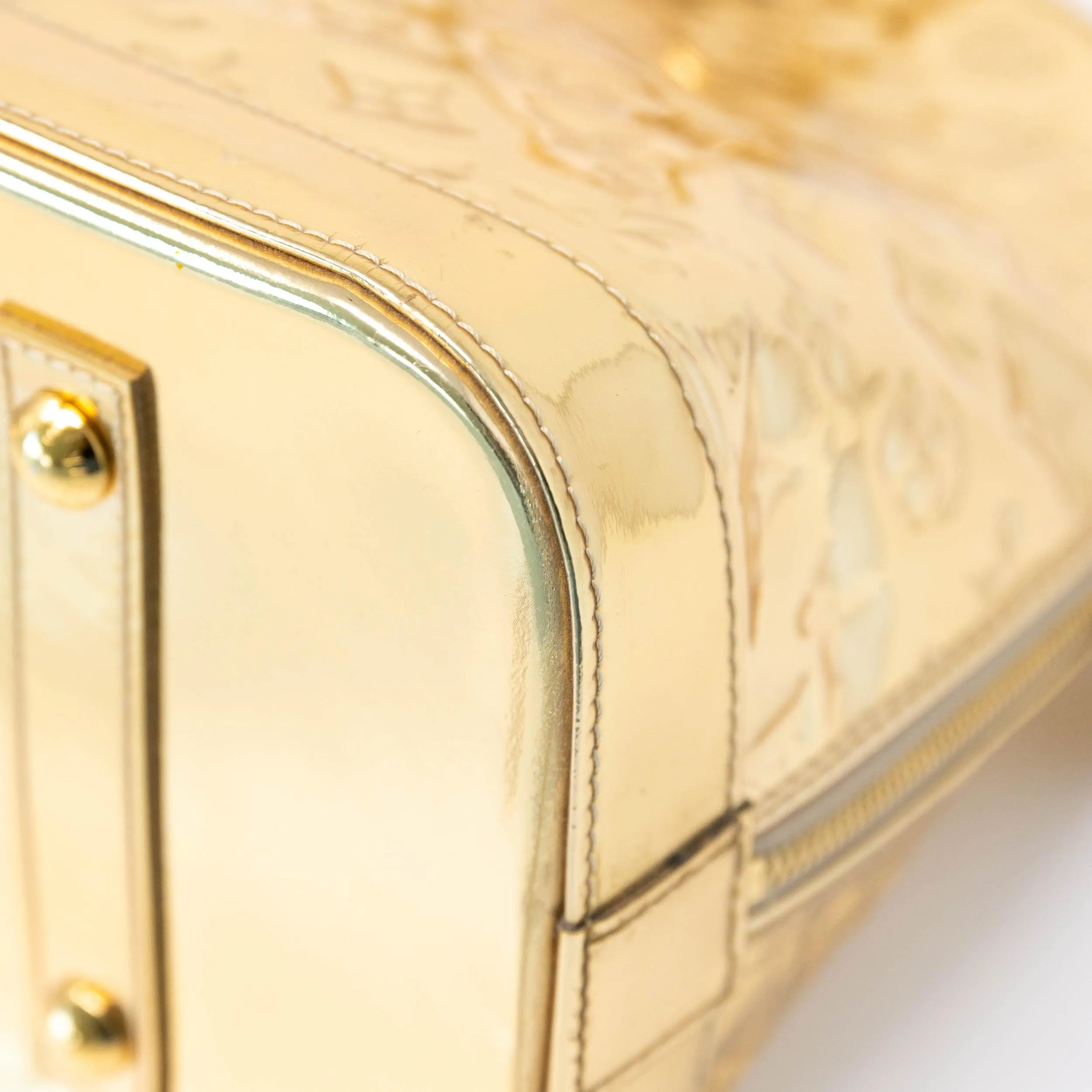 Louis Vuitton Gold Monogram Miroir Alma GM
