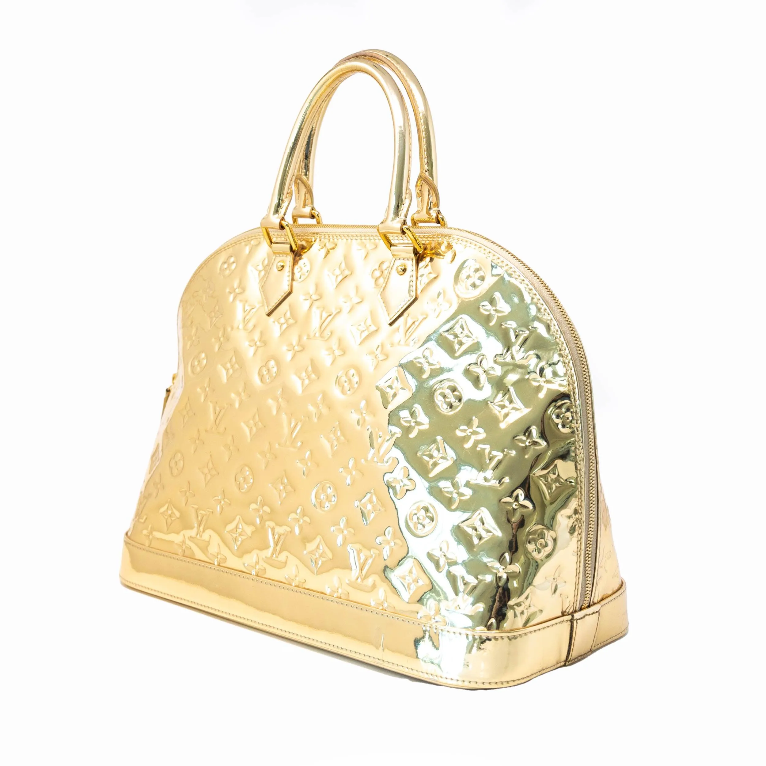 Louis Vuitton Gold Monogram Miroir Alma GM