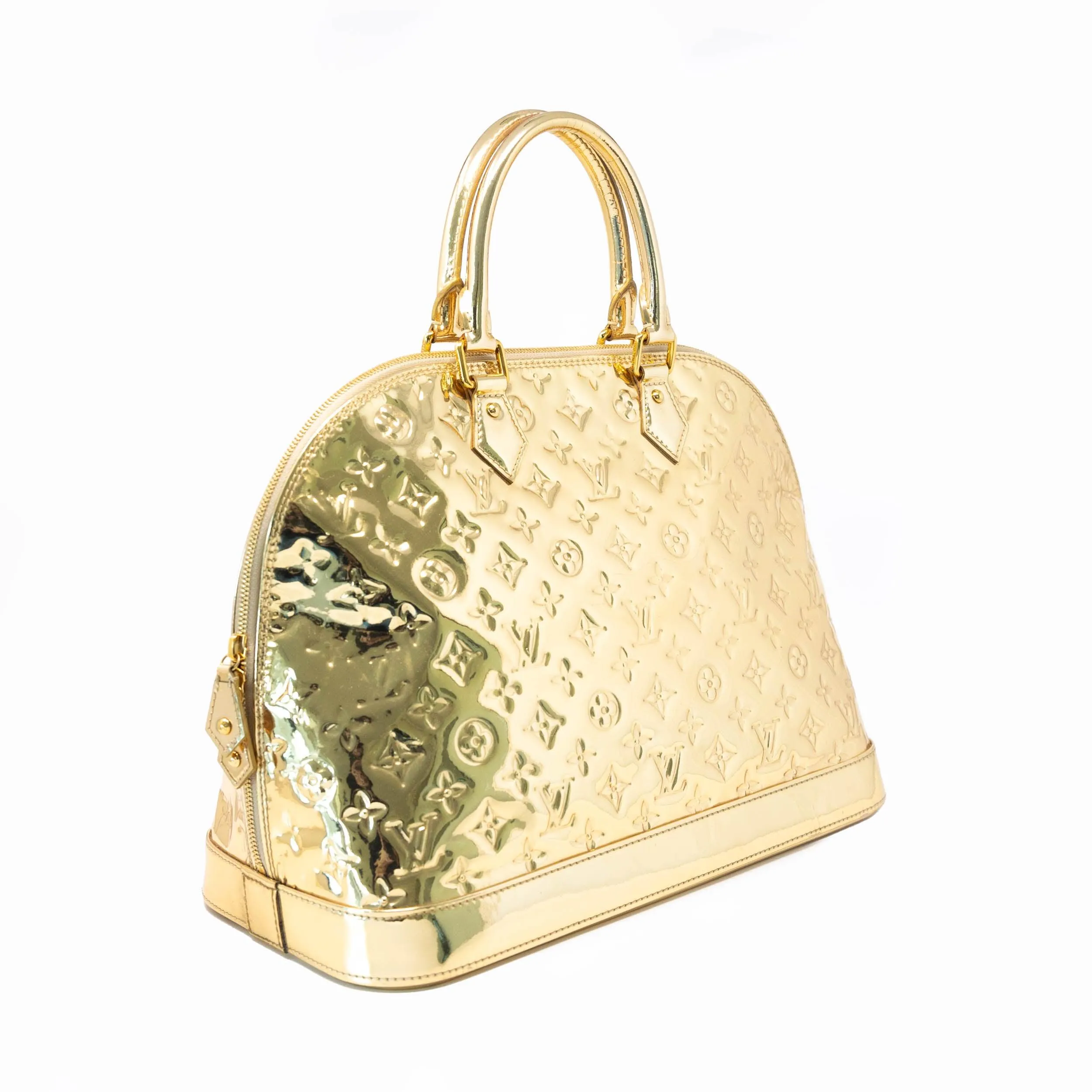 Louis Vuitton Gold Monogram Miroir Alma GM