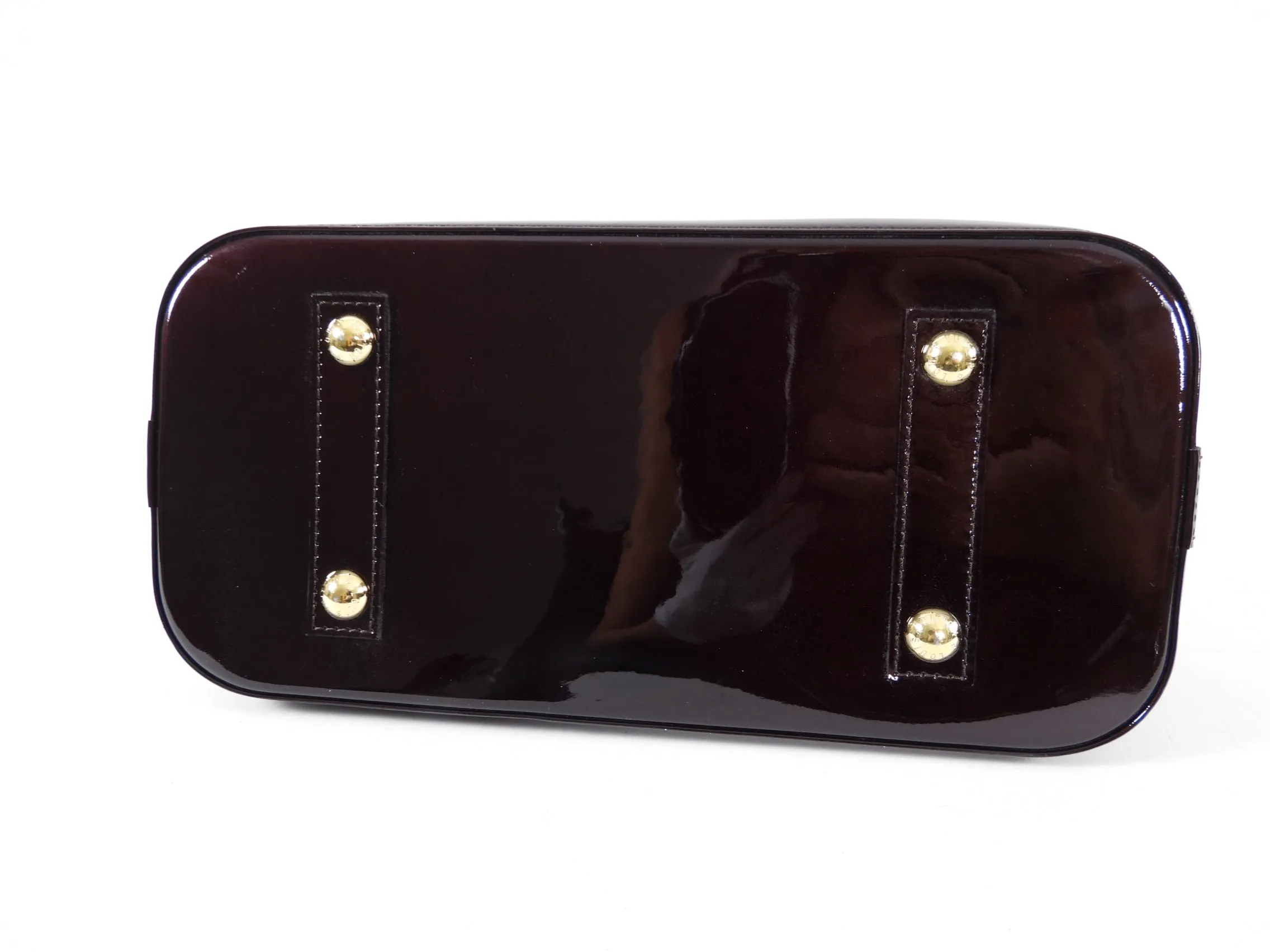Louis Vuitton Vernis Alma PM in Amarante and GHW