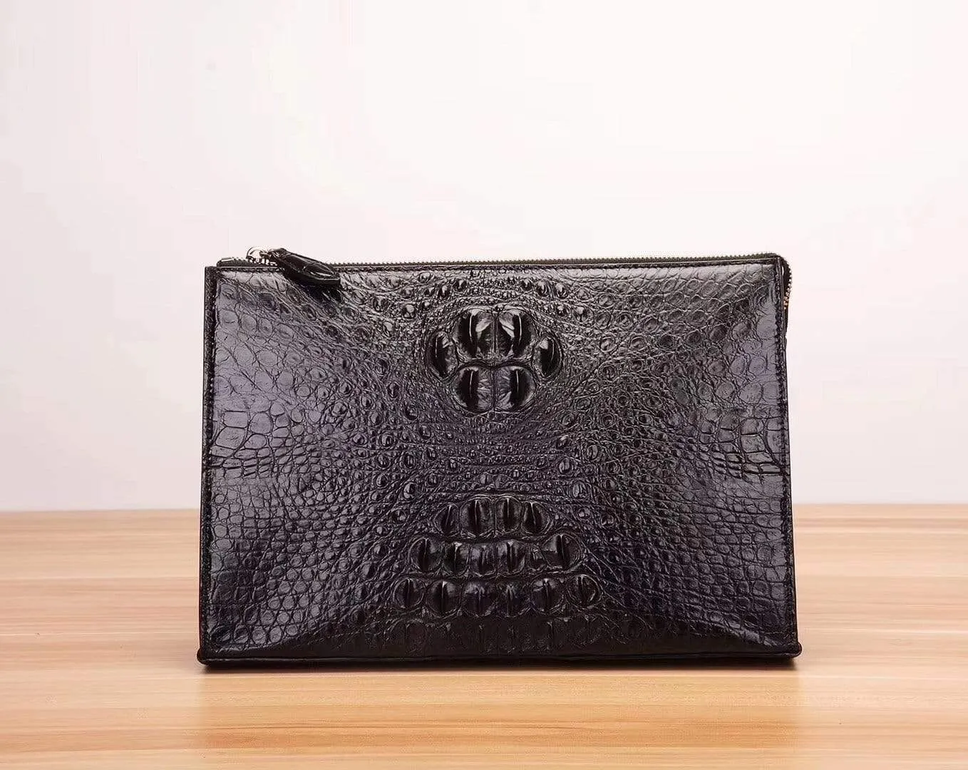 Men's  Genuine Crocodile Cluthes Bags Wallets