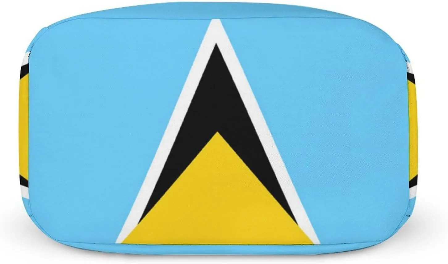 National Flag of Saint Lucia Cute Lunch Bags for Men And Women, Large Capacity Lunch Tote Bags with Adjustable Shoulder Straps, Reusable Insulated Lunch Boxes