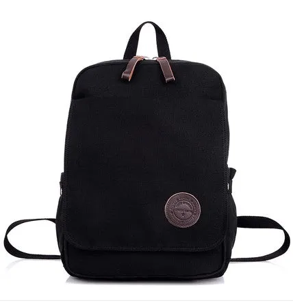 New Fashion canvas laptop backpack men travel bag men casual student school bag