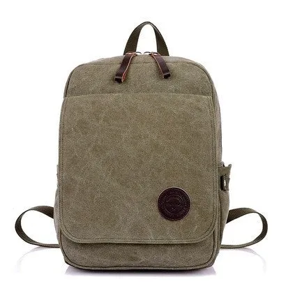 New Fashion canvas laptop backpack men travel bag men casual student school bag