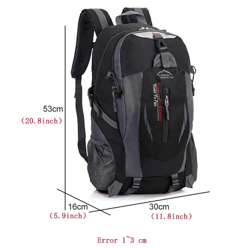 New Unisex Nylon Travel Backpack Large Capacity Camping 15-inch Laptop Backpack