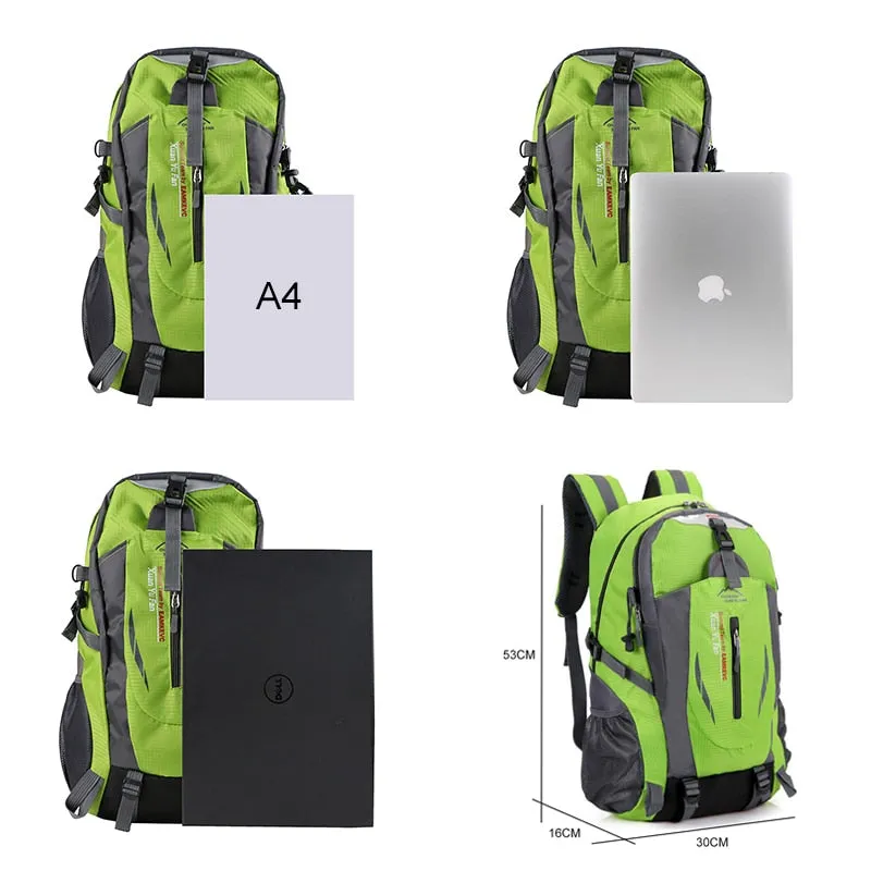 New Unisex Nylon Travel Backpack Large Capacity Camping 15-inch Laptop Backpack