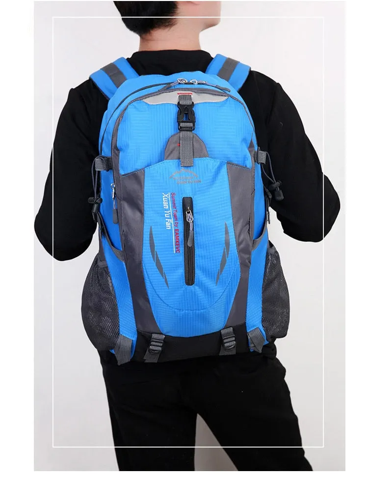New Unisex Nylon Travel Backpack Large Capacity Camping 15-inch Laptop Backpack
